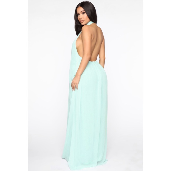 Fashion Nova Aqua Jumpsuit - NWT - Picture 3 of 3